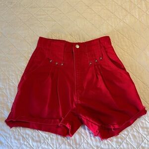 Vintage Red Women's Shorts